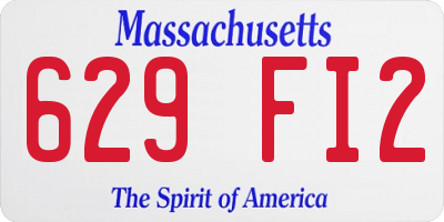 MA license plate 629FI2
