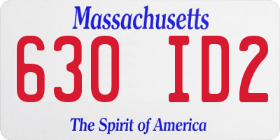 MA license plate 630ID2