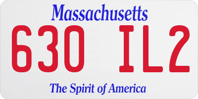 MA license plate 630IL2