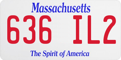 MA license plate 636IL2