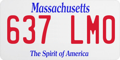 MA license plate 637LM0