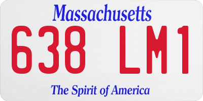 MA license plate 638LM1