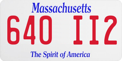 MA license plate 640II2
