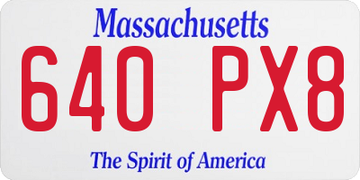 MA license plate 640PX8