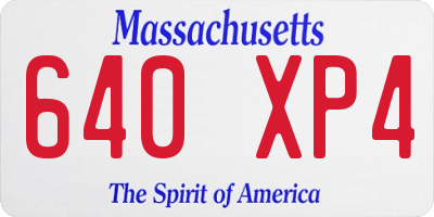 MA license plate 640XP4