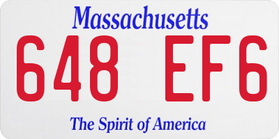MA license plate 648EF6