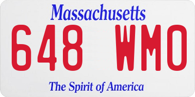 MA license plate 648WM0