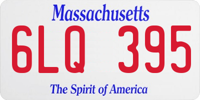 MA license plate 6LQ395