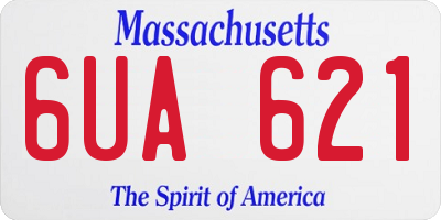 MA license plate 6UA621