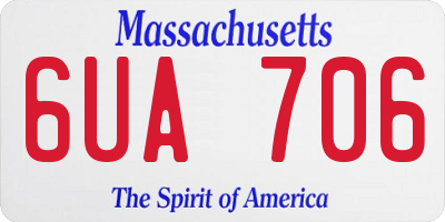MA license plate 6UA706