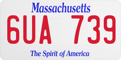 MA license plate 6UA739