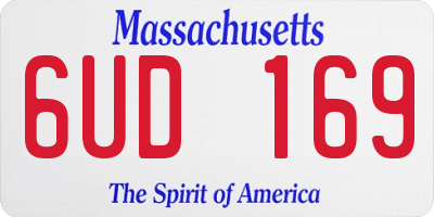 MA license plate 6UD169