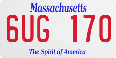 MA license plate 6UG170