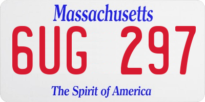 MA license plate 6UG297