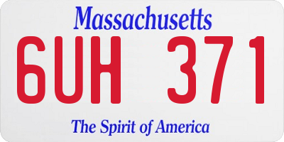 MA license plate 6UH371
