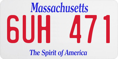 MA license plate 6UH471