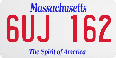 MA license plate 6UJ162