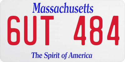 MA license plate 6UT484