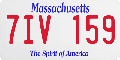 MA license plate 7IV159