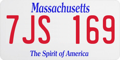 MA license plate 7JS169