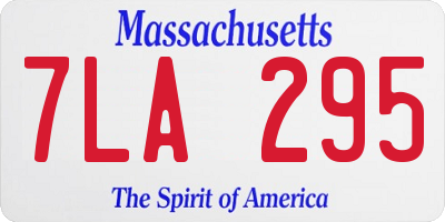MA license plate 7LA295