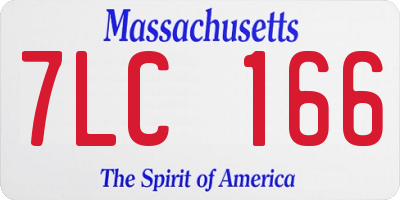 MA license plate 7LC166
