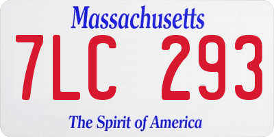 MA license plate 7LC293