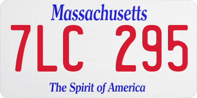 MA license plate 7LC295