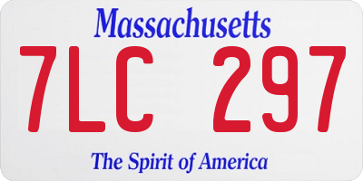 MA license plate 7LC297