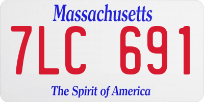 MA license plate 7LC691