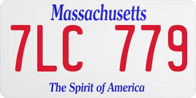 MA license plate 7LC779