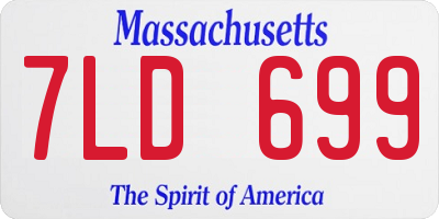 MA license plate 7LD699