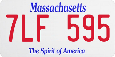 MA license plate 7LF595