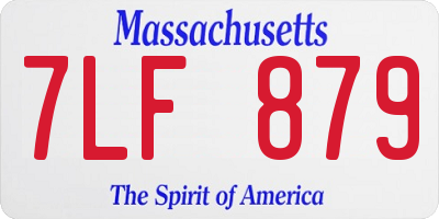 MA license plate 7LF879
