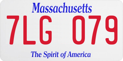 MA license plate 7LG079