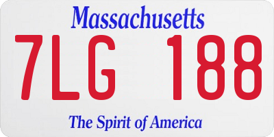 MA license plate 7LG188