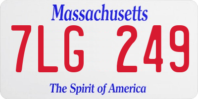 MA license plate 7LG249