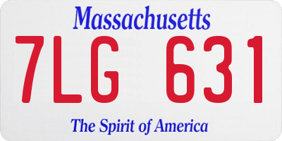 MA license plate 7LG631