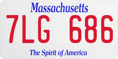 MA license plate 7LG686