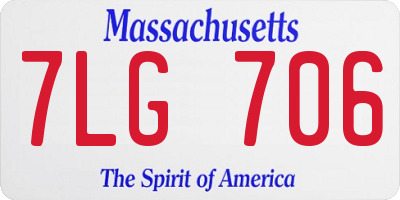 MA license plate 7LG706