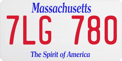 MA license plate 7LG780
