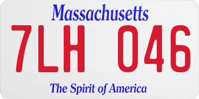 MA license plate 7LH046