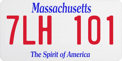 MA license plate 7LH101