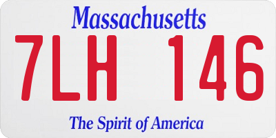 MA license plate 7LH146