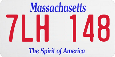 MA license plate 7LH148
