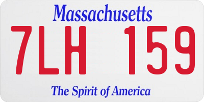 MA license plate 7LH159