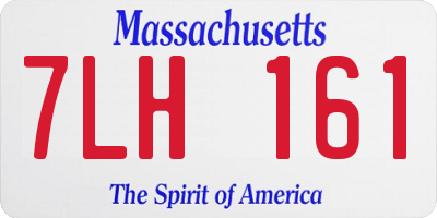 MA license plate 7LH161