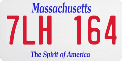 MA license plate 7LH164