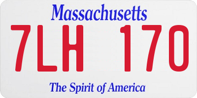 MA license plate 7LH170