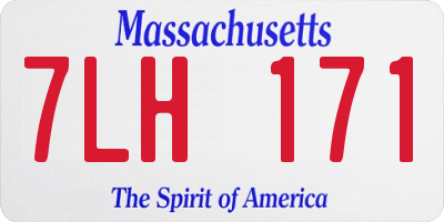MA license plate 7LH171